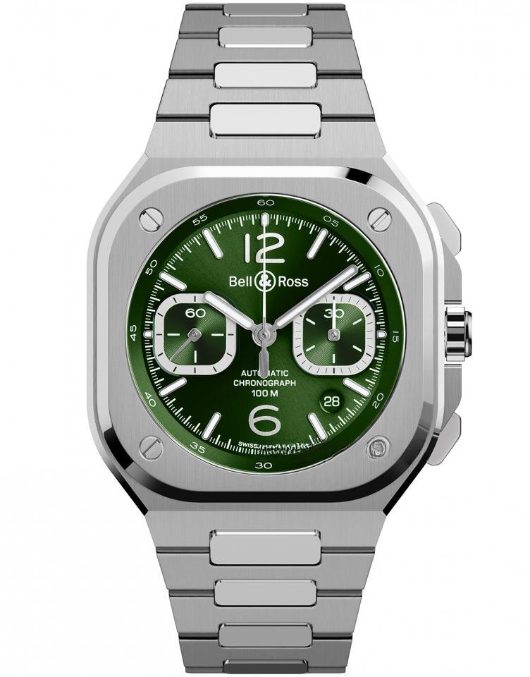 BR 05 CHRONO GREEN STEEL
